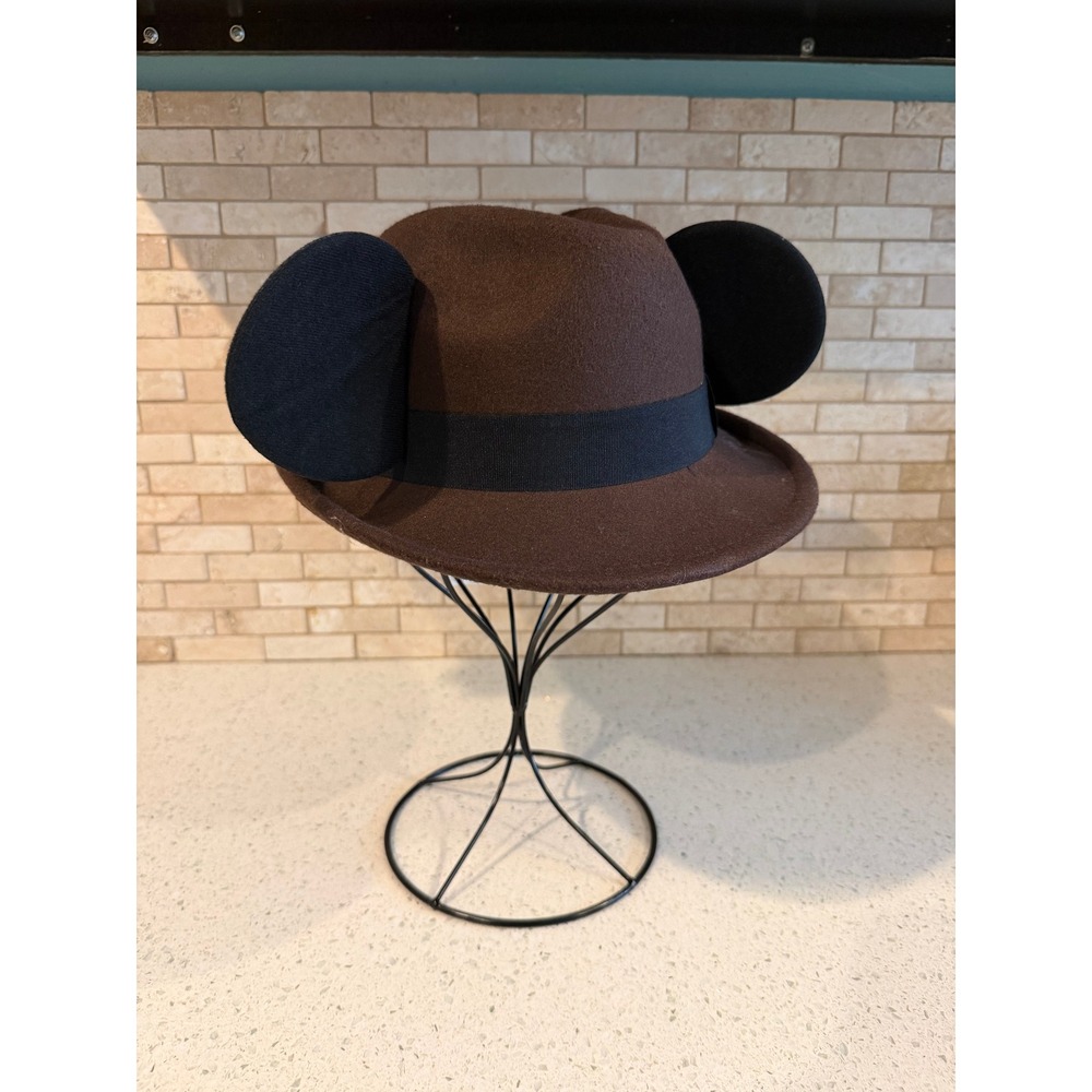 Disney Cruise Line Mickey Ears Brown Felt Hat